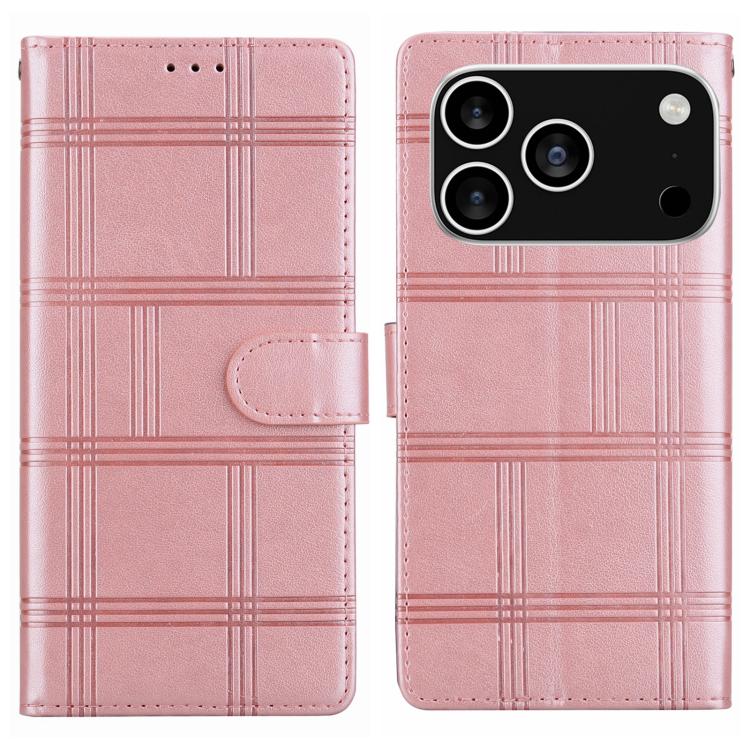 Embossed Checkered Leather Phone Case, For iPhone 17 Pro Max, For iPhone 17 Pro, For iPhone 17, For iPhone 17 Air, For iPhone 16e, For iPhone 16 Pro Max