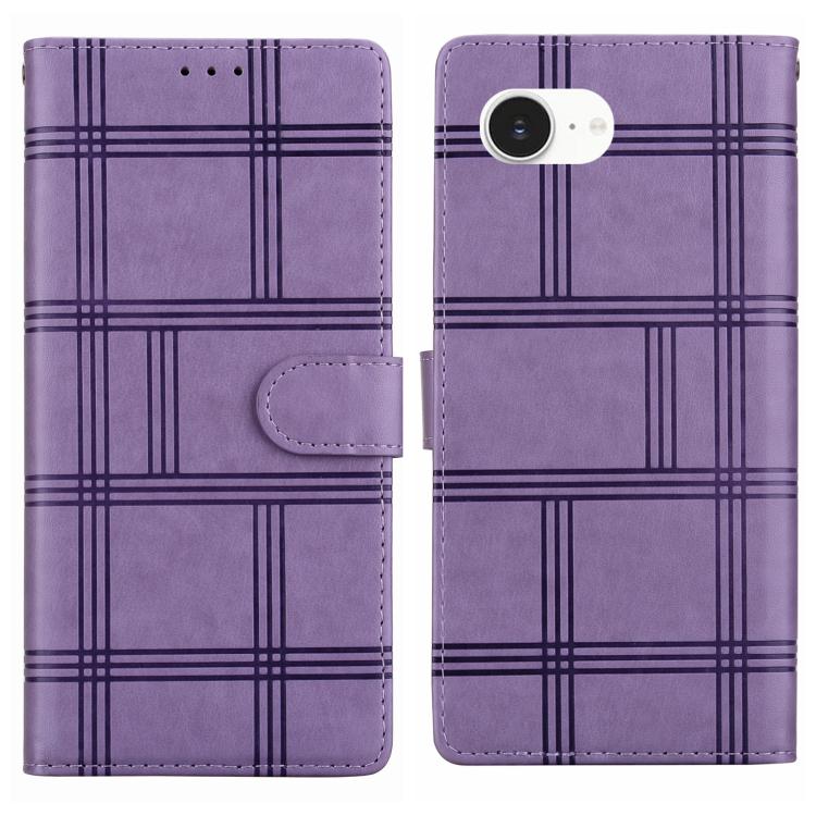 Embossed Checkered Leather Phone Case, For iPhone 17 Pro Max, For iPhone 17 Pro, For iPhone 17, For iPhone 17 Air, For iPhone 16e, For iPhone 16 Pro Max