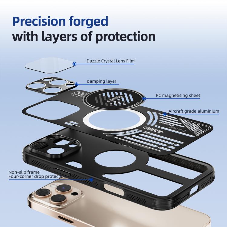 ABEEL Ice Fox Series Magsafe Heat Sink Cooling Phone Case, For iPhone 13