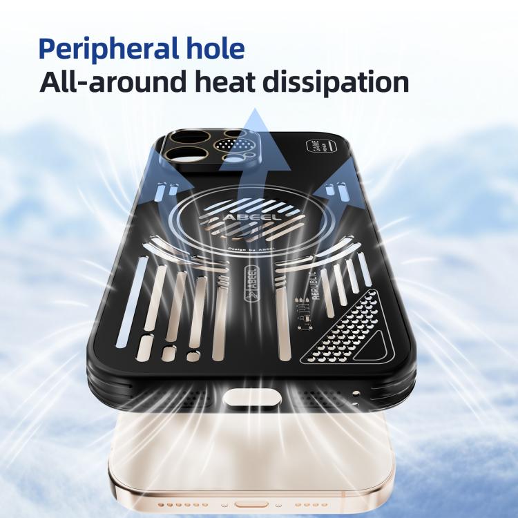 ABEEL Ice Fox Series Magsafe Heat Sink Cooling Phone Case, For iPhone 15 Pro Max, For iPhone 15 Pro, For iPhone 15, For iPhone 14