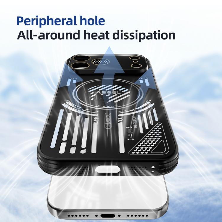 ABEEL Ice Fox Series Magsafe Heat Sink Cooling Phone Case, For iPhone 16e, For iPhone 16 Pro Max, For iPhone 16 Pro, For iPhone 16