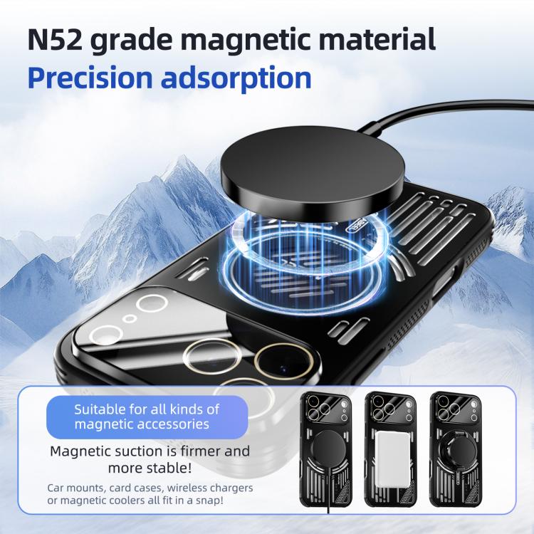 ABEEL Ice Fox Series Magsafe Heat Sink Cooling Phone Case, For iPhone 17 Pro Max, For iPhone 17 Pro, For iPhone 17, For iPhone 17 Air