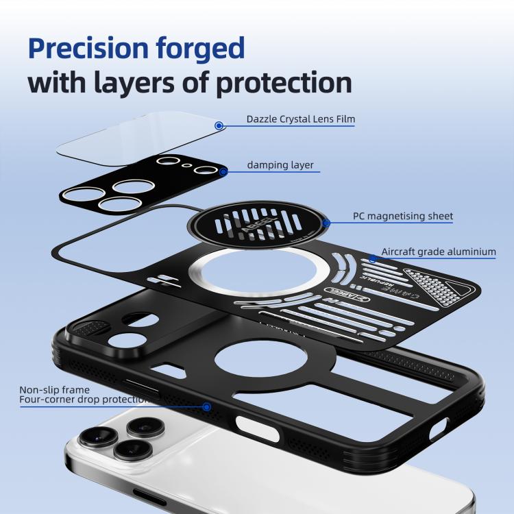 ABEEL Ice Fox Series Magsafe Heat Sink Cooling Phone Case, For iPhone 17 Pro Max, For iPhone 17 Pro, For iPhone 17, For iPhone 17 Air