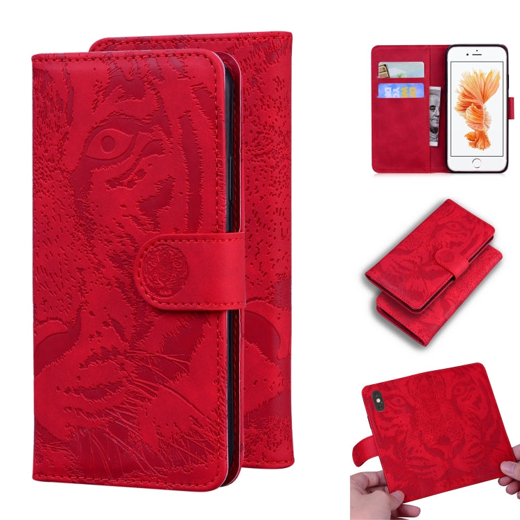 Tiger Embossing Pattern Horizontal Flip Leather Case with Holder & Card Slots & Wallet, For iPhone 6s / 6, For iPhone 6s Plus / 6 Plus, For iPhone 8 Plus / 7 Plus, For iPhone SE 2022 / SE 2020 / 8 / 7