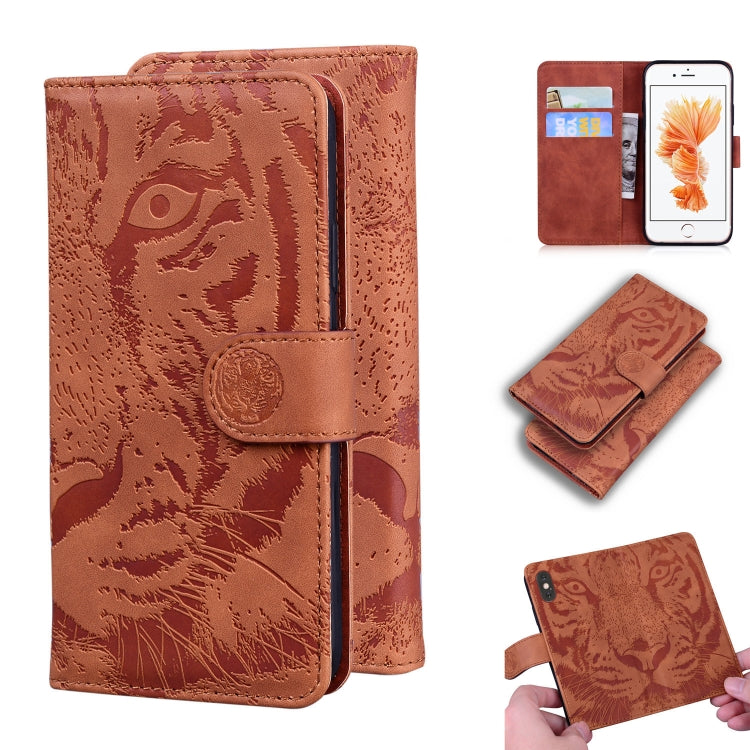 Tiger Embossing Pattern Horizontal Flip Leather Case with Holder & Card Slots & Wallet, For iPhone 6s / 6, For iPhone 6s Plus / 6 Plus, For iPhone 8 Plus / 7 Plus, For iPhone SE 2022 / SE 2020 / 8 / 7
