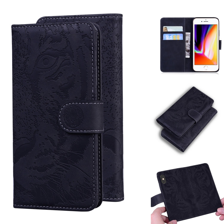 Tiger Embossing Pattern Horizontal Flip Leather Case with Holder & Card Slots & Wallet, For iPhone 6s / 6, For iPhone 6s Plus / 6 Plus, For iPhone 8 Plus / 7 Plus, For iPhone SE 2022 / SE 2020 / 8 / 7