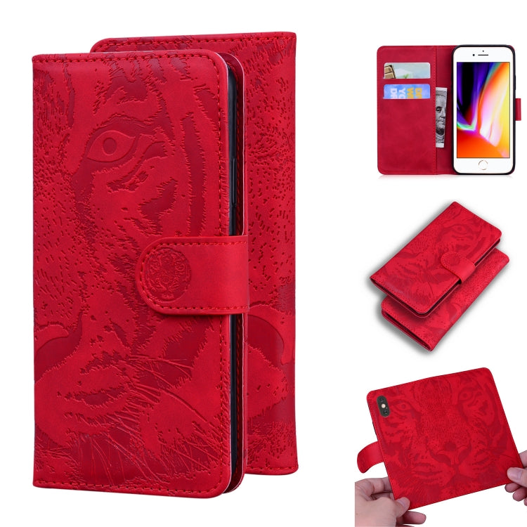 Tiger Embossing Pattern Horizontal Flip Leather Case with Holder & Card Slots & Wallet, For iPhone 6s / 6, For iPhone 6s Plus / 6 Plus, For iPhone 8 Plus / 7 Plus, For iPhone SE 2022 / SE 2020 / 8 / 7