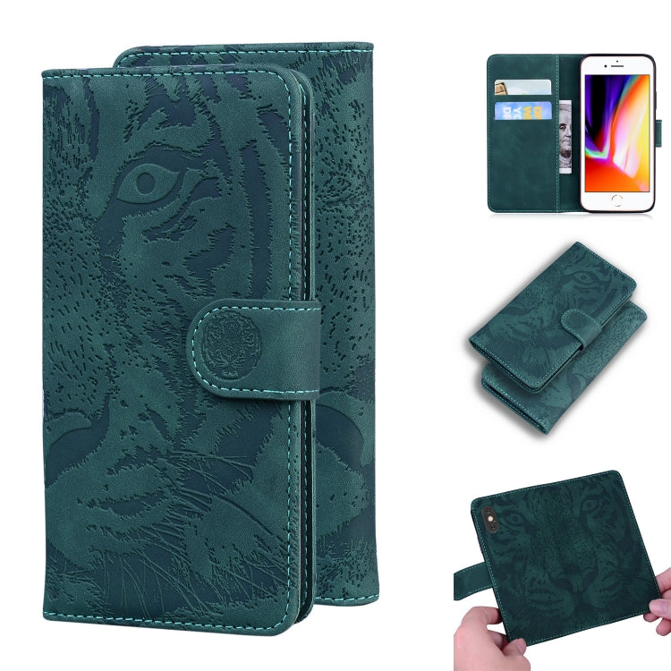 Tiger Embossing Pattern Horizontal Flip Leather Case with Holder & Card Slots & Wallet, For iPhone 6s / 6, For iPhone 6s Plus / 6 Plus, For iPhone 8 Plus / 7 Plus, For iPhone SE 2022 / SE 2020 / 8 / 7
