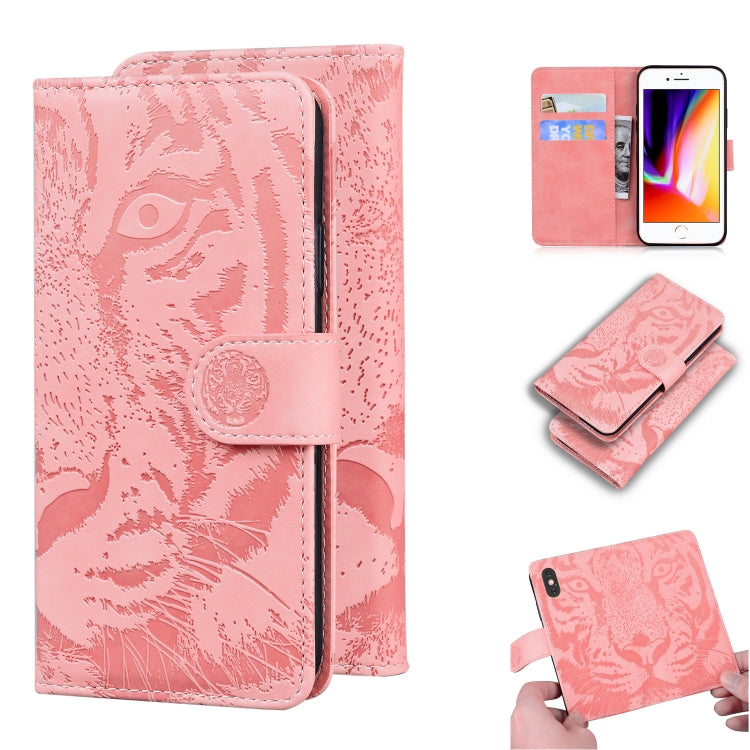 Tiger Embossing Pattern Horizontal Flip Leather Case with Holder & Card Slots & Wallet, For iPhone 6s / 6, For iPhone 6s Plus / 6 Plus, For iPhone 8 Plus / 7 Plus, For iPhone SE 2022 / SE 2020 / 8 / 7