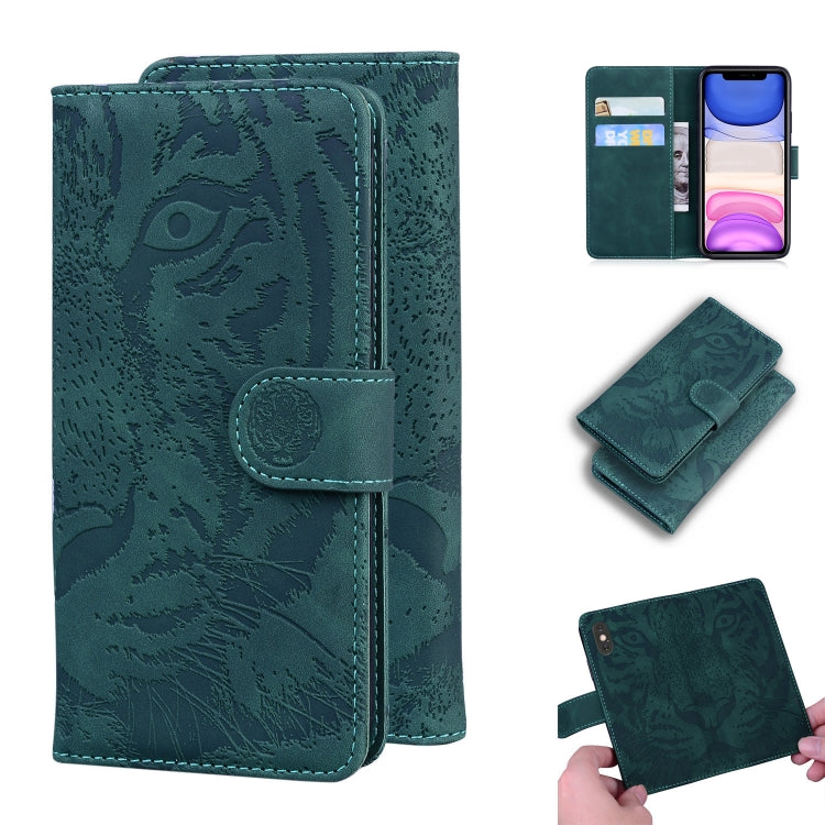 Tiger Embossing Pattern Horizontal Flip Leather Case with Holder & Card Slots & Wallet, For iPhone 11, For iPhone 11 Pro, For iPhone 11 Pro Max, For iPhone XS / X