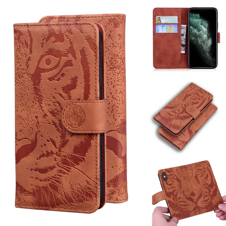 Tiger Embossing Pattern Horizontal Flip Leather Case with Holder & Card Slots & Wallet, For iPhone 11, For iPhone 11 Pro, For iPhone 11 Pro Max, For iPhone XS / X