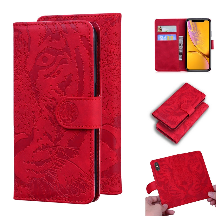 Tiger Embossing Pattern Horizontal Flip Leather Case with Holder & Card Slots & Wallet, For iPhone XR, For iPhone XS Max, For iPhone 12 mini, For iPhone 12 / 12 Pro
