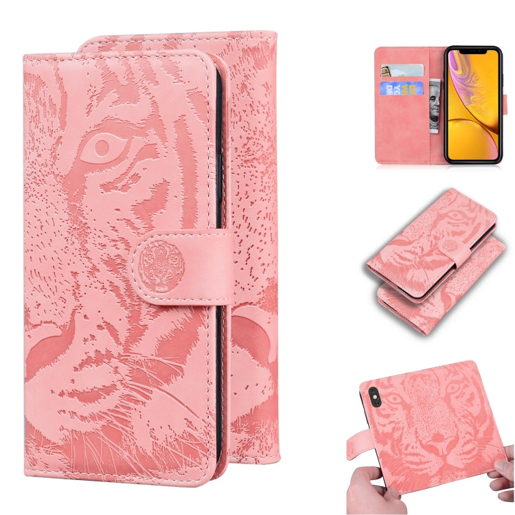 Tiger Embossing Pattern Horizontal Flip Leather Case with Holder & Card Slots & Wallet, For iPhone XR, For iPhone XS Max, For iPhone 12 mini, For iPhone 12 / 12 Pro