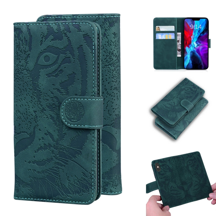 Tiger Embossing Pattern Horizontal Flip Leather Case with Holder & Card Slots & Wallet, For iPhone XR, For iPhone XS Max, For iPhone 12 mini, For iPhone 12 / 12 Pro