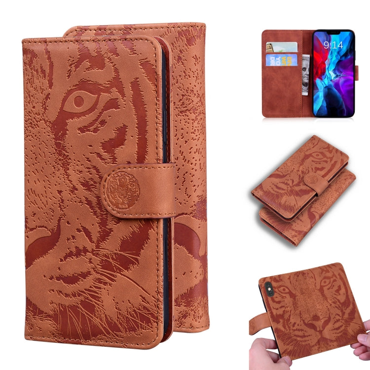 Tiger Embossing Pattern Horizontal Flip Leather Case with Holder & Card Slots & Wallet, For iPhone XR, For iPhone XS Max, For iPhone 12 mini, For iPhone 12 / 12 Pro