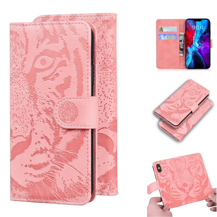 Tiger Embossing Pattern Horizontal Flip Leather Case with Holder & Card Slots & Wallet, For iPhone XR, For iPhone XS Max, For iPhone 12 mini, For iPhone 12 / 12 Pro