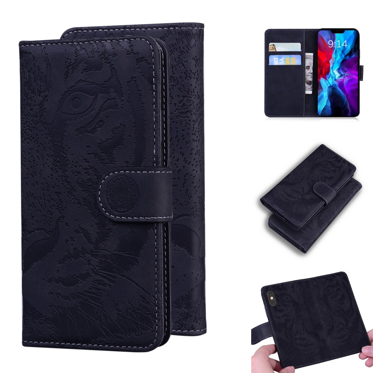 Tiger Embossing Pattern Horizontal Flip Leather Case with Holder & Card Slots & Wallet, For iPhone XR, For iPhone XS Max, For iPhone 12 mini, For iPhone 12 / 12 Pro
