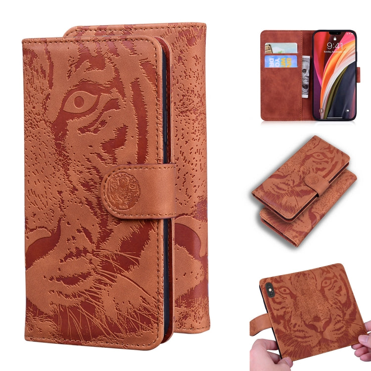 Tiger Embossing Pattern Horizontal Flip Leather Case with Holder & Card Slots & Wallet, For iPhone 12 Pro Max