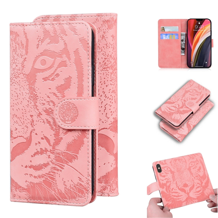 Tiger Embossing Pattern Horizontal Flip Leather Case with Holder & Card Slots & Wallet, For iPhone 12 Pro Max