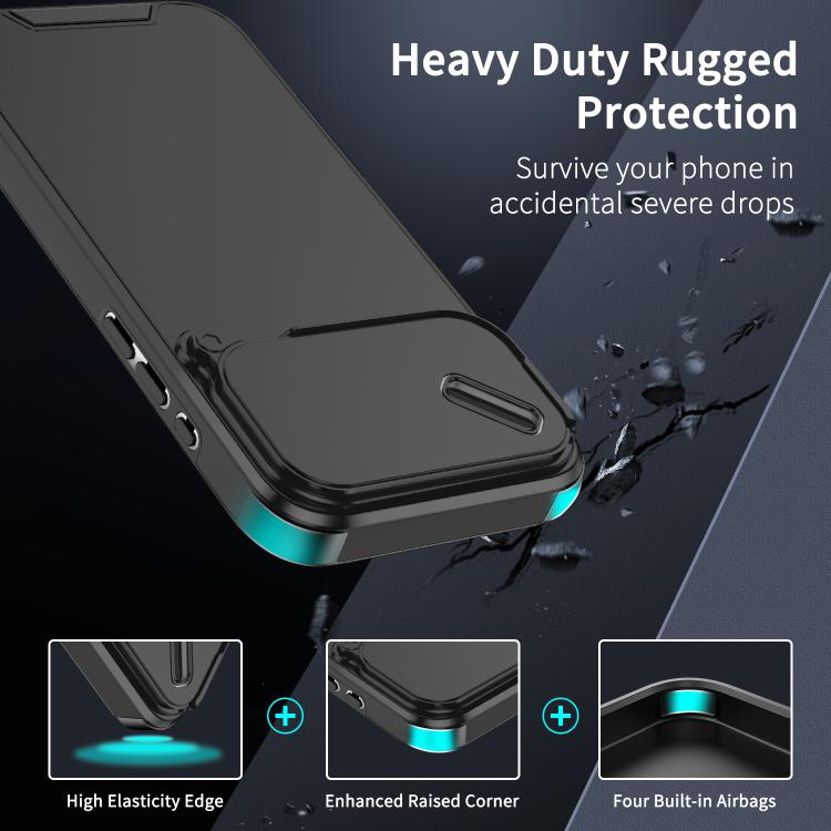 Sliding Camshield TPU + PC Phone Case, For iPhone 17 Pro Max, For iPhone 17 Pro, For iPhone 17, For iPhone 17 Air