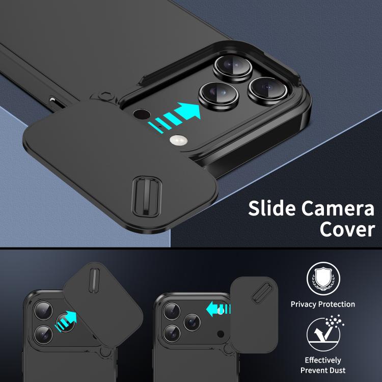 Sliding Camshield TPU + PC Phone Case, For iPhone 17 Pro Max, For iPhone 17 Pro, For iPhone 17, For iPhone 17 Air