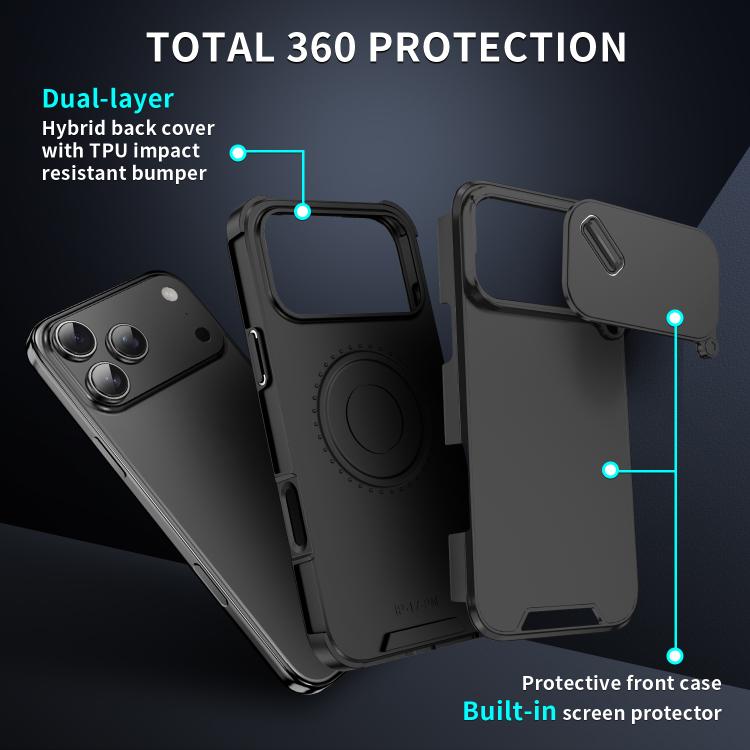 Sliding Camshield TPU + PC Phone Case, For iPhone 17 Pro Max, For iPhone 17 Pro, For iPhone 17, For iPhone 17 Air