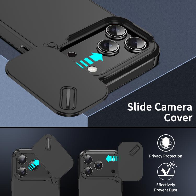 Sliding Camshield TPU + PC Phone Case, For iPhone 17 Pro Max, For iPhone 17 Pro, For iPhone 17, For iPhone 17 Air