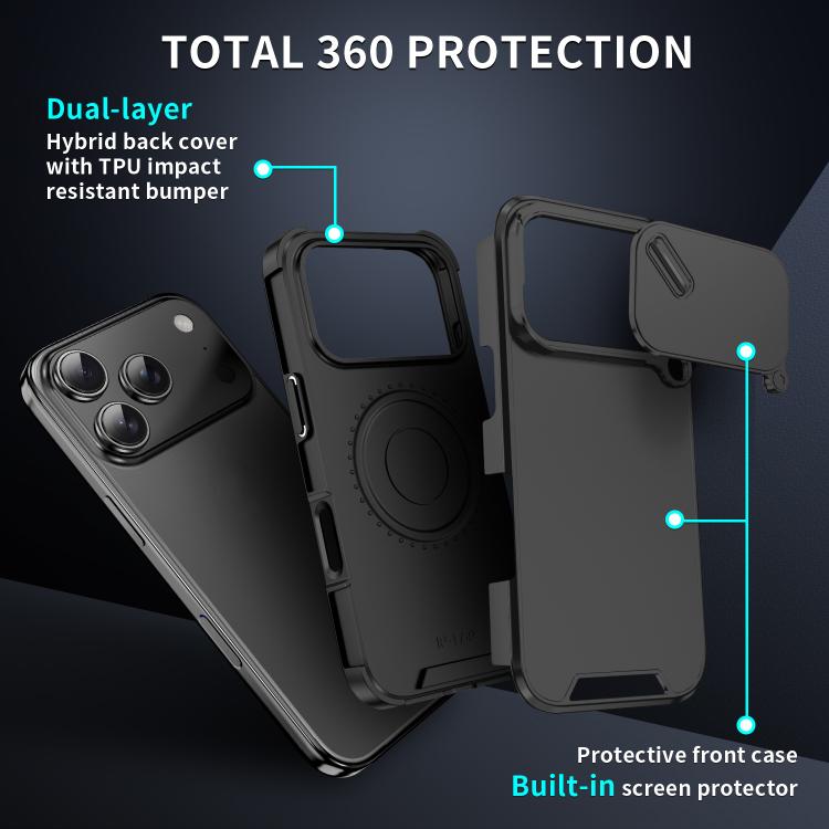 Sliding Camshield TPU + PC Phone Case, For iPhone 17 Pro Max, For iPhone 17 Pro, For iPhone 17, For iPhone 17 Air