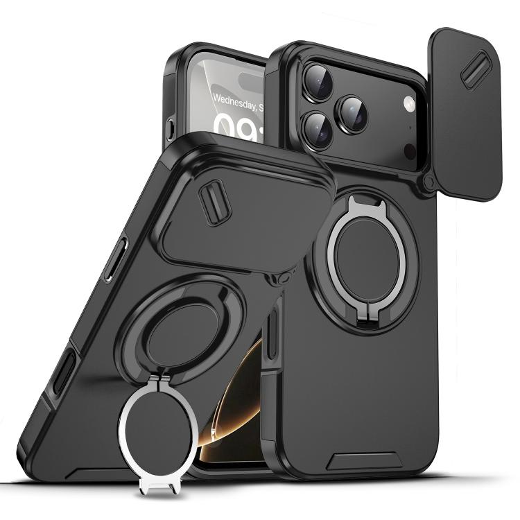 Sliding Camshield Ring Holder Phone Case, For iPhone 17 Pro Max, For iPhone 17 Pro, For iPhone 17, For iPhone 17 Air