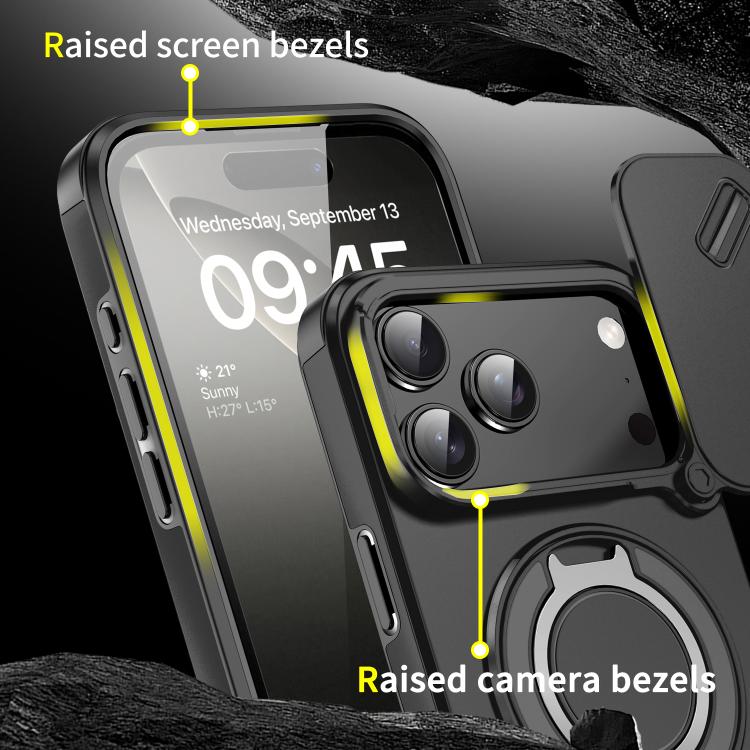 Sliding Camshield Ring Holder Phone Case, For iPhone 17 Pro Max, For iPhone 17 Pro, For iPhone 17, For iPhone 17 Air