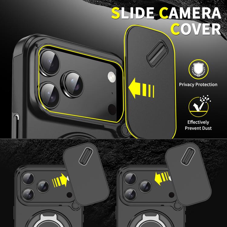Sliding Camshield Ring Holder Phone Case, For iPhone 17 Pro Max, For iPhone 17 Pro, For iPhone 17, For iPhone 17 Air