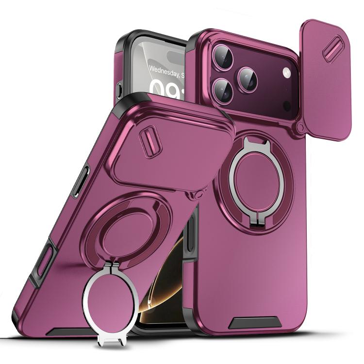 Sliding Camshield Ring Holder Phone Case, For iPhone 17 Pro Max, For iPhone 17 Pro, For iPhone 17