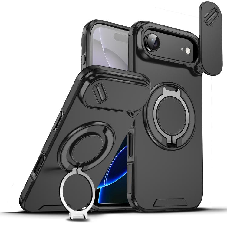 Sliding Camshield Ring Holder Phone Case, For iPhone 17 Pro Max, For iPhone 17 Pro, For iPhone 17, For iPhone 17 Air