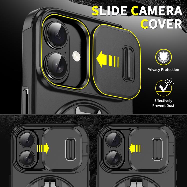Sliding Camshield Ring Holder Phone Case, For iPhone 17 Pro Max, For iPhone 17 Pro, For iPhone 17, For iPhone 17 Air