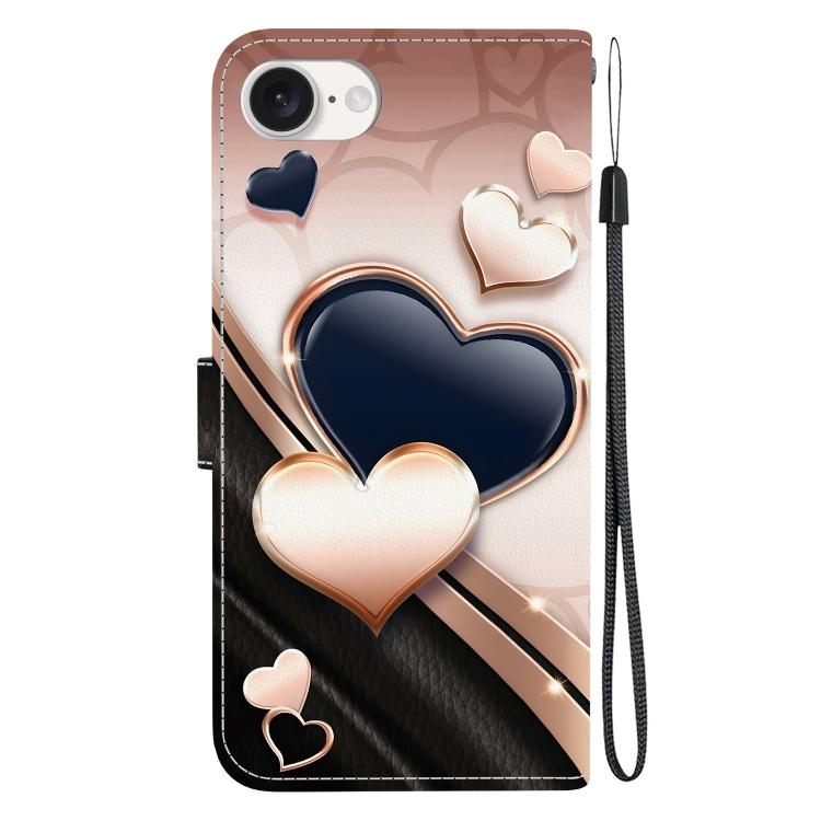 Crystal Texture Colored Drawing Leather Phone Case, For iPhone 16e, For iPhone 16 Pro Max