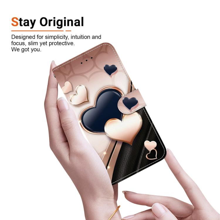 Crystal Texture Colored Drawing Leather Phone Case, For iPhone 13 Pro Max, For iPhone 13 Pro