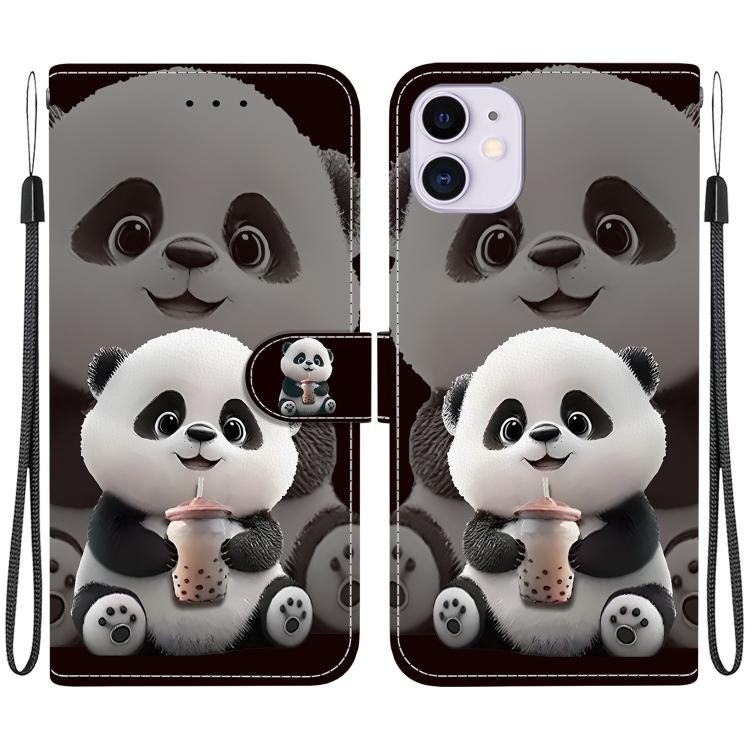 Crystal Texture Colored Drawing Leather Phone Case, For iPhone 11, For iPhone 11 Pro