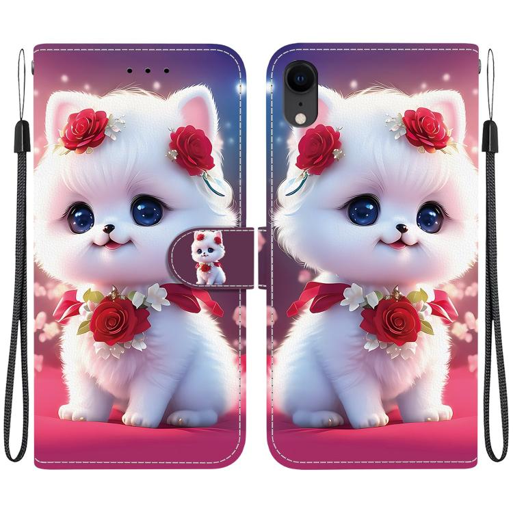 Crystal Texture Colored Drawing Leather Phone Case, For iPhone X / XS, For iPhone XR