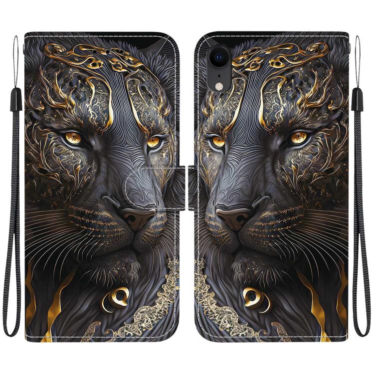 Crystal Texture Colored Drawing Leather Phone Case, For iPhone X / XS, For iPhone XR