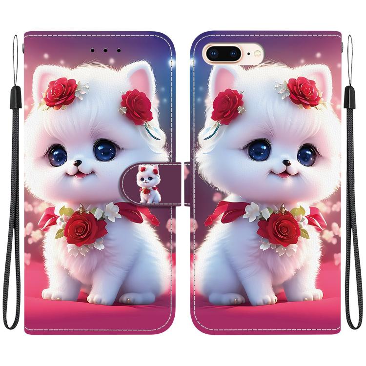 Crystal Texture Colored Drawing Leather Phone Case, For iPhone XS Max, For iPhone 7 Plus / 8 Plus