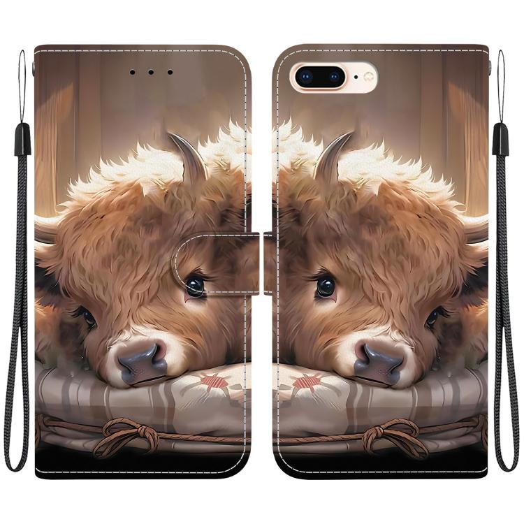 Crystal Texture Colored Drawing Leather Phone Case, For iPhone XS Max, For iPhone 7 Plus / 8 Plus