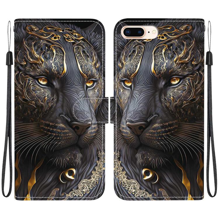 Crystal Texture Colored Drawing Leather Phone Case, For iPhone XS Max, For iPhone 7 Plus / 8 Plus