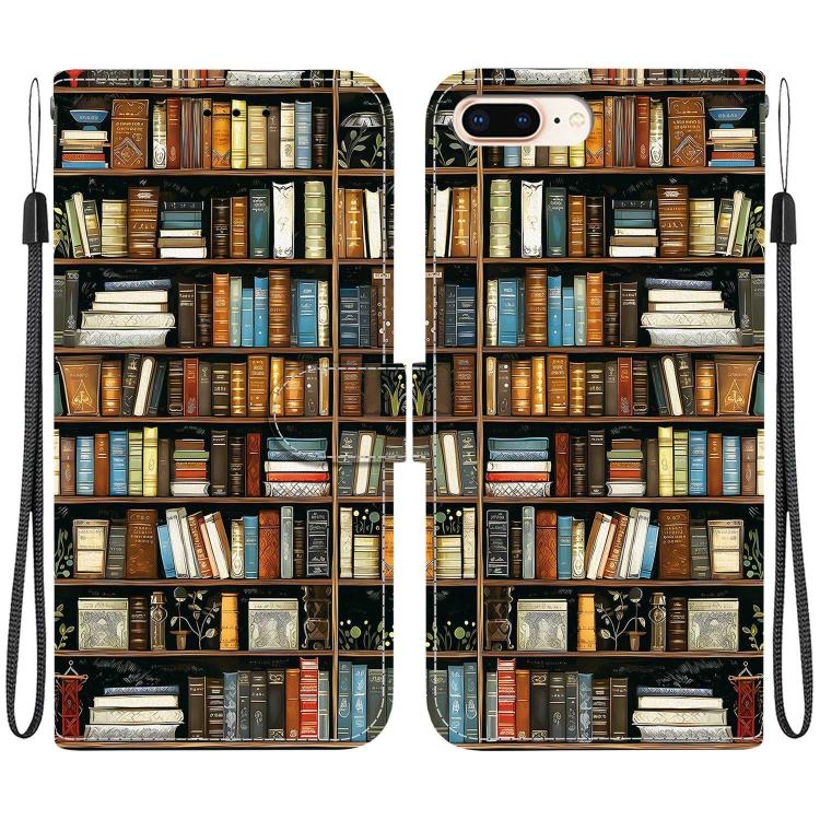 Crystal Texture Colored Drawing Leather Phone Case, For iPhone XS Max, For iPhone 7 Plus / 8 Plus