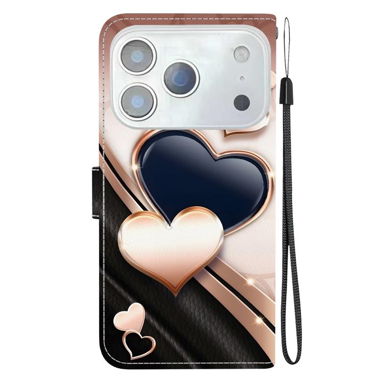 Crystal Texture Colored Drawing Leather Phone Case, For iPhone 17 Pro Max, For iPhone 17 Pro