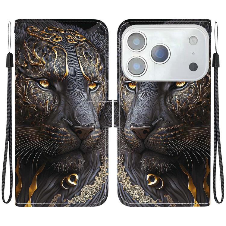 Crystal Texture Colored Drawing Leather Phone Case, For iPhone 17 Pro Max, For iPhone 17 Pro
