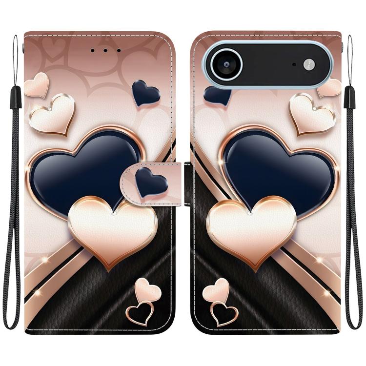 Crystal Texture Colored Drawing Leather Phone Case, For iPhone 17, For iPhone 17 Air