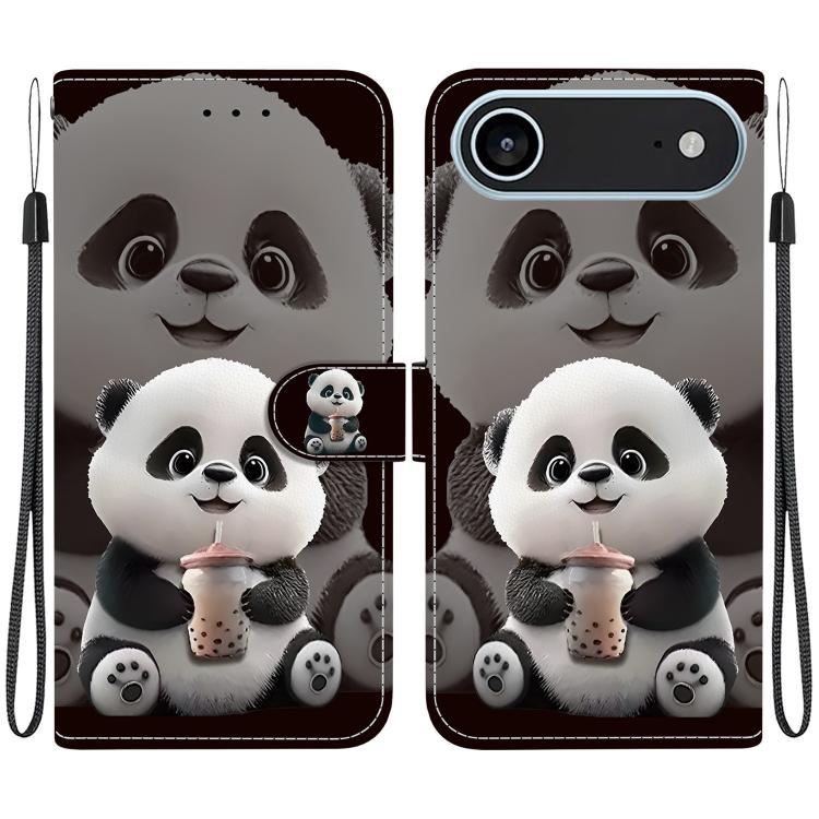 Crystal Texture Colored Drawing Leather Phone Case, For iPhone 17, For iPhone 17 Air