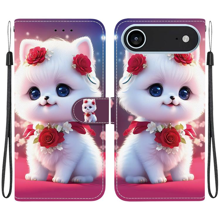 Crystal Texture Colored Drawing Leather Phone Case, For iPhone 17, For iPhone 17 Air