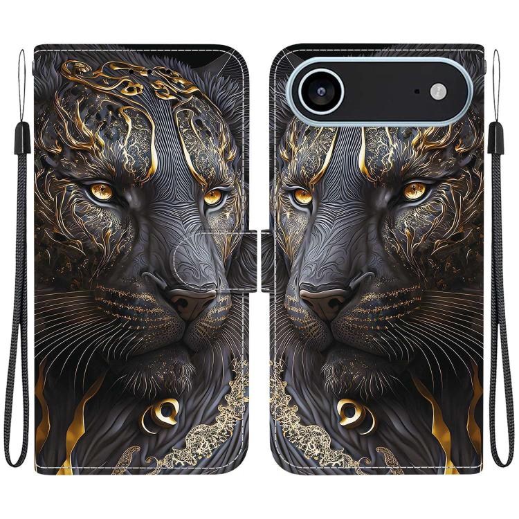 Crystal Texture Colored Drawing Leather Phone Case, For iPhone 17, For iPhone 17 Air