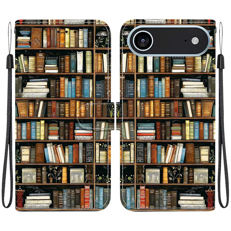 Crystal Texture Colored Drawing Leather Phone Case, For iPhone 17, For iPhone 17 Air